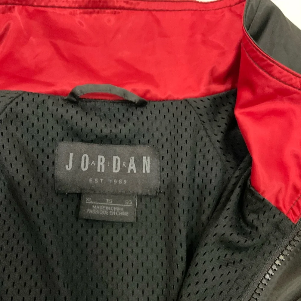 Jordan Black and Red Men's Track Jacket